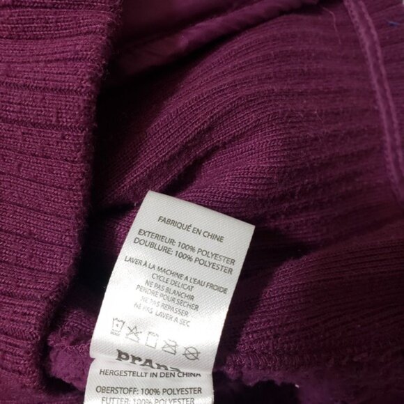 Prana Jacket Womens Large Purple Full Zip Outdoors Diamond Quilted - Picture 4 of 12